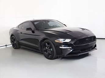 Black Ford Mustang Coupe 2023