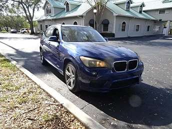 Blue BMW X1 SUV 2015