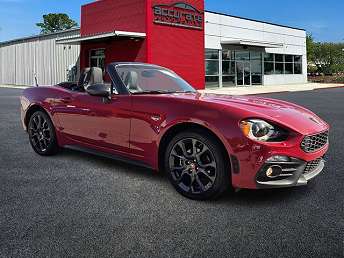 Red Fiat 124 Spider Convertible 2017