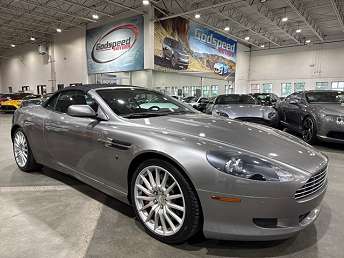 Silver Aston Martin DB9 Convertible 2008