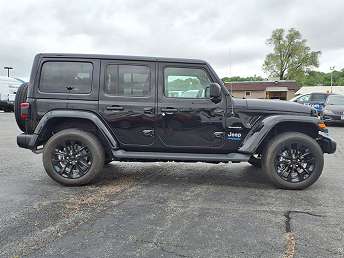 Black Jeep Wrangler SUV 2022