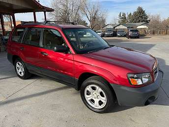 Red Subaru Forester 2.5X 2005