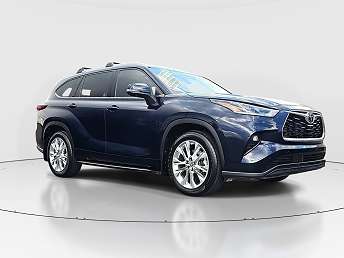 Blue Toyota Highlander SUV 2024