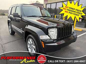 Black Jeep Liberty SUV 2012