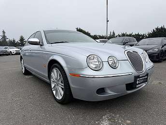 Beige Jaguar S-Type Sedan 2008