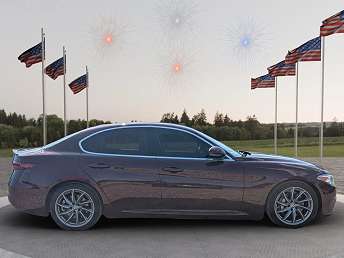 Burgundy Alfa Romeo Giulia Sedan 2017