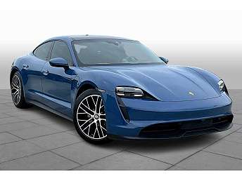 Blue Porsche Taycan Sedan 2021