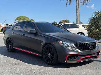 Black Mercedes-Benz E-Class AMG E 63 2016