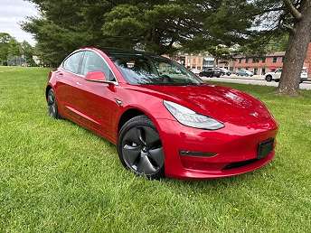 Red Tesla Model 3 Sedan 2018