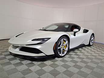 White Ferrari SF90 Convertible 2024