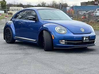 Blue Volkswagen Beetle Hatchback 2013