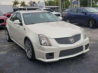 White Cadillac CTS Sedan 2011