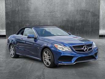 Blue Mercedes-Benz E-Class Convertible 2017