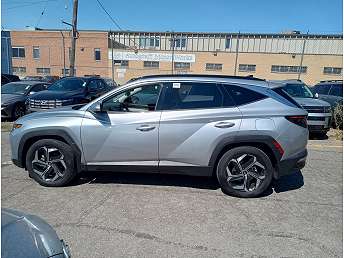 Silver Hyundai Tucson SUV 2022
