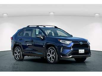 Blue Toyota RAV4 SUV 2021