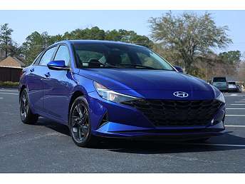 Blue Hyundai Elantra Sedan 2023