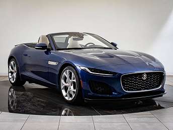 Blue Jaguar F-Type Convertible 2021