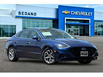 Blue Hyundai Sonata Sedan 2020