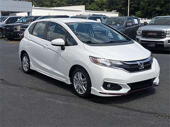 White Honda Fit Sport 2018