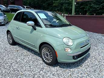 Green Fiat 500 Hatchback 2013