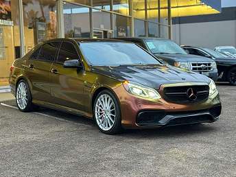 Gray Mercedes-Benz E-Class AMG E 63 2014