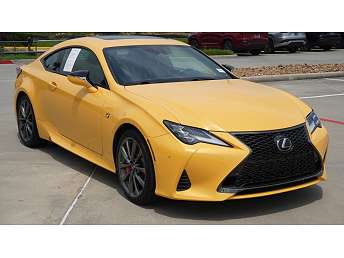 Yellow Lexus RC Coupe 2022