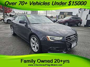 Blue Audi A5 Coupe 2014