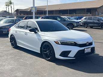 White Honda Civic Sedan 2024