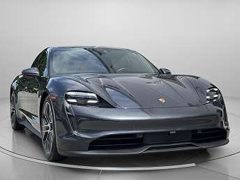 Silver Porsche Taycan Sedan 2021