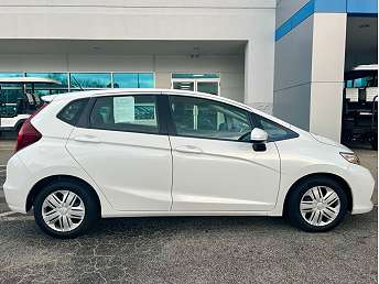 White Honda Fit Hatchback 2019