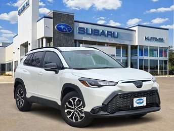 White Toyota Corolla Cross SUV 2025