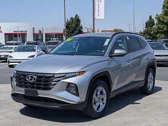 Silver Hyundai Tucson SUV 2024