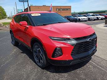 Red Chevrolet Blazer RS 2021