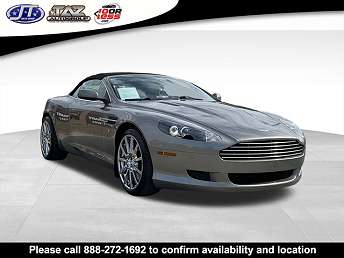 Silver Aston Martin DB9 Convertible 2009