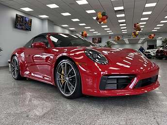 Red Porsche 911 Convertible 2021