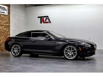 Black BMW 6 Series Convertible 2013