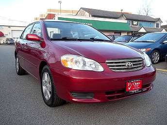 Red Toyota Corolla Sedan 2004