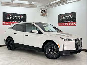 White BMW iX SUV 2025