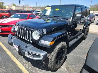 Black Jeep Wrangler SUV 2020