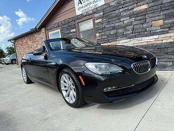 Black BMW 6 Series Convertible 2012