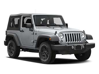 Black Jeep Wrangler SUV 2016