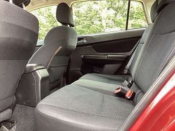 Red Impreza Wagon 2012