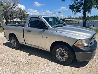 Silver Dodge Ram 1500 Pickup 2010