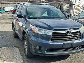 Blue Toyota Highlander SUV 2015