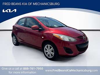 Red Mazda Mazda2 Hatchback 2014