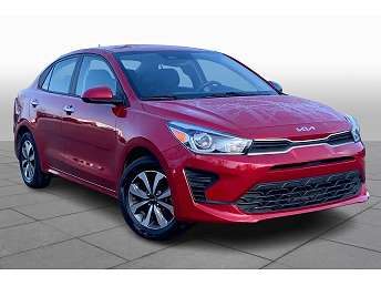 Red Kia Rio Sedan 2023
