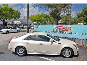 White Cadillac CTS Sedan 2012