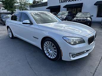 White BMW 7 Series 740i 2014