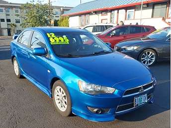 Blue Mitsubishi Lancer Sedan 2012
