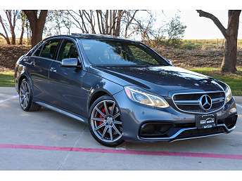 Gray Mercedes-Benz E-Class AMG E 63 2015